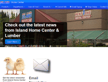 Tablet Screenshot of islandlumber.com